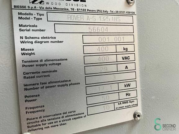 Biesse Rover A-S 1325 UTS HOU11.887 6 19922